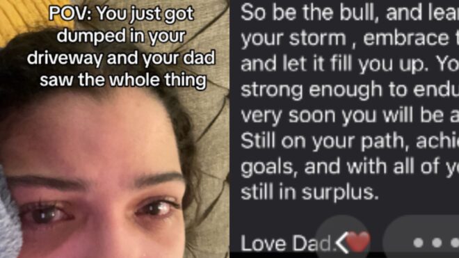 dads emotionally intelligent advice to daughter after breakup