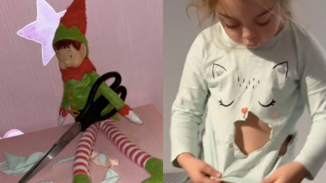 elf on the shelf scissors