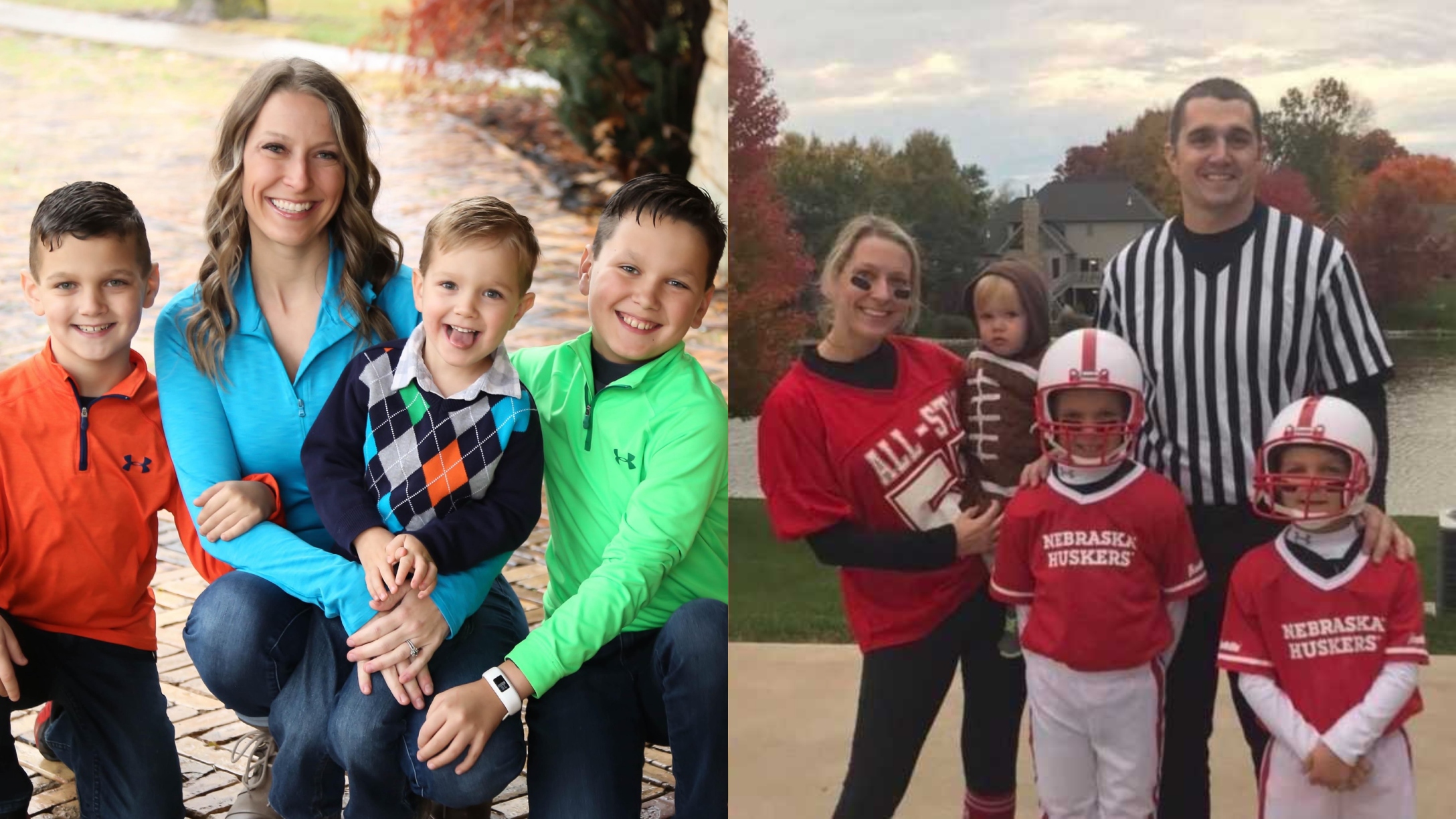Becky Biefnick with her children