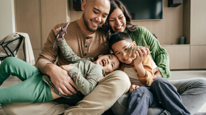 family at home