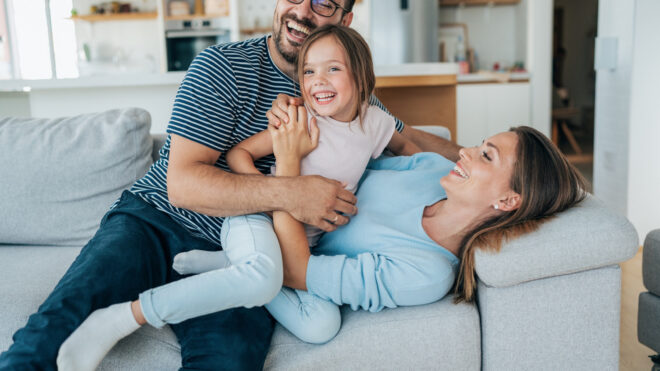 family at home