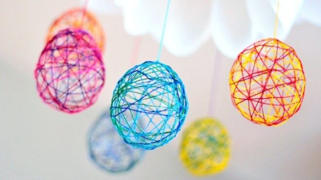 string easter eggs craft