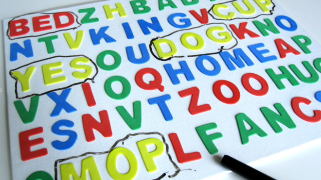 homemade word search
