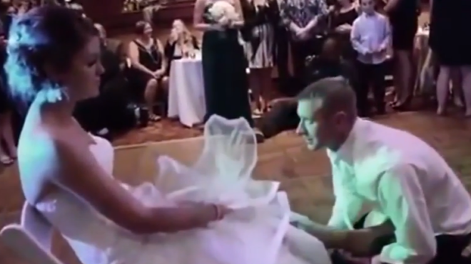 bride angry at drunken groom