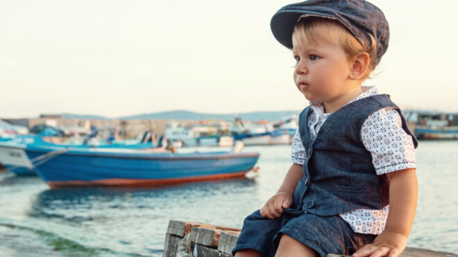 Little boy by the sea