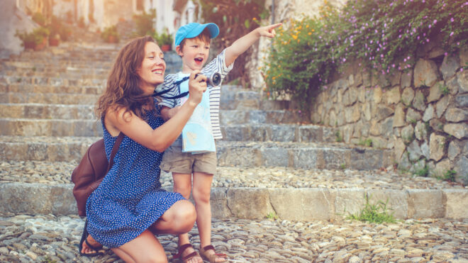 mom child adventure
