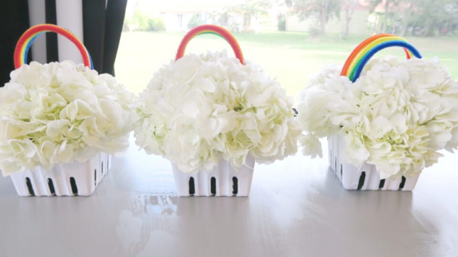 baby shower centerpiece DIY