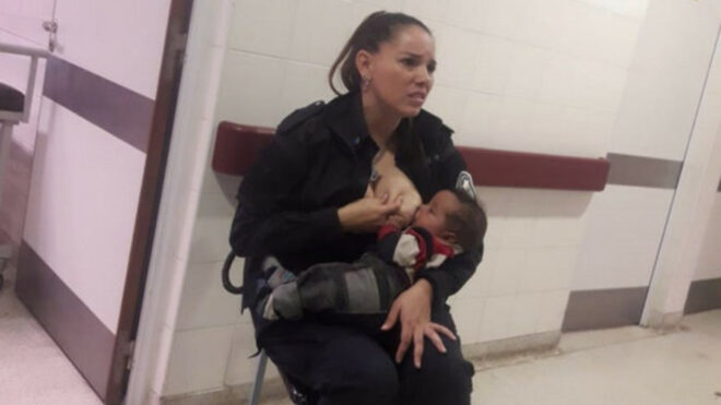 breastfeeding police officer