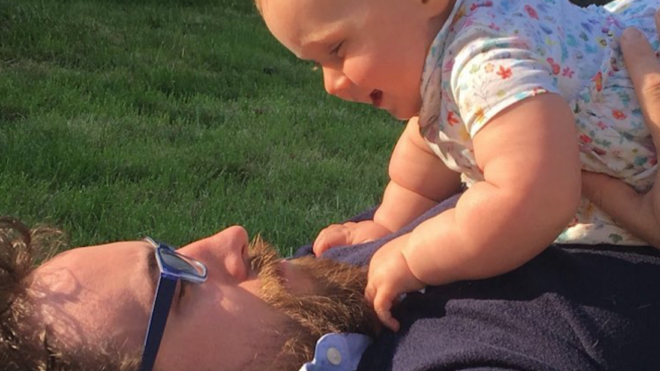 dad and baby