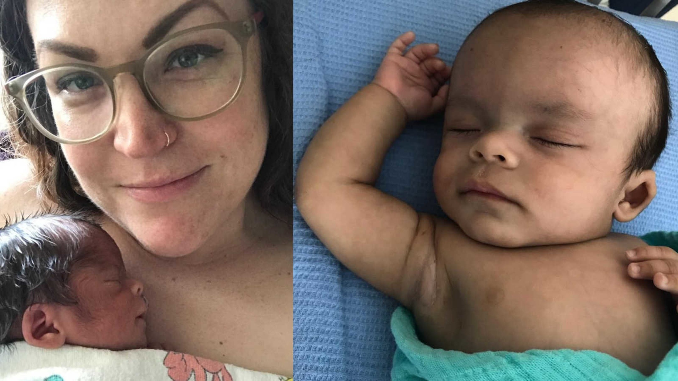 Angie Setlak and her infant son