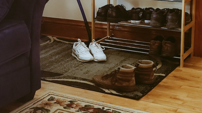 shoes by front door
