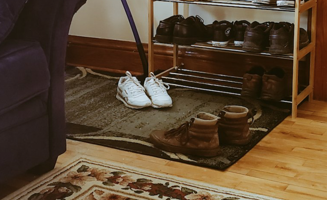 shoes by front door