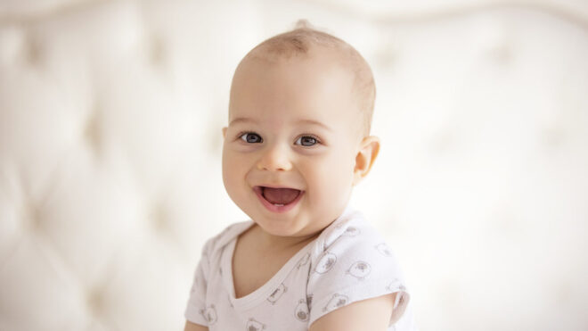 Laughing baby