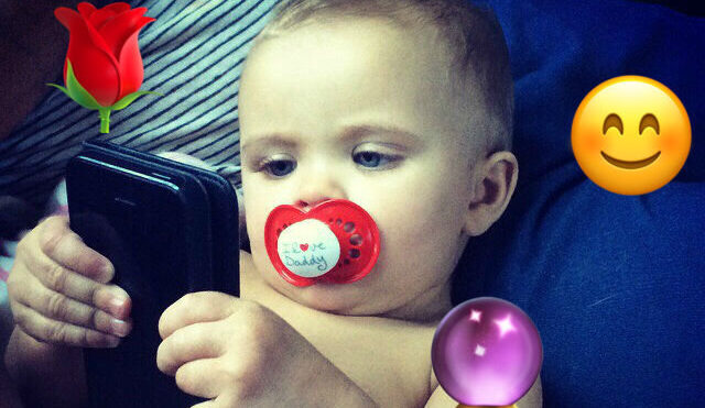 baby on the phone