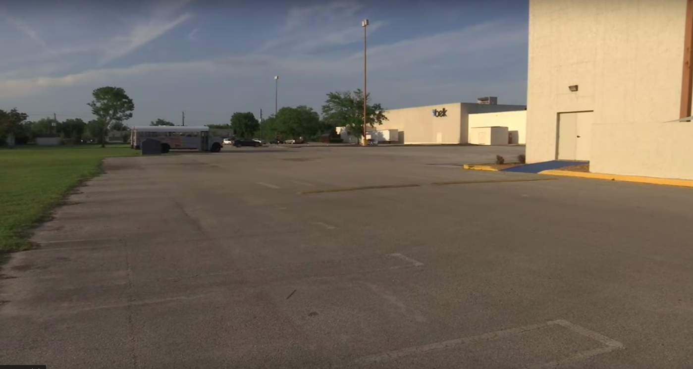 Parking lot where Christopher Griffis left his son
