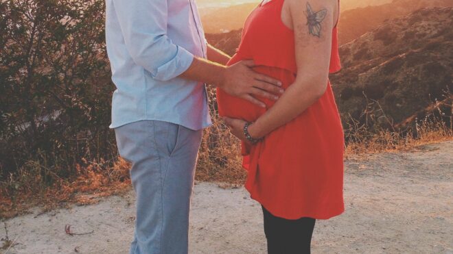 Pregnant wife and husband