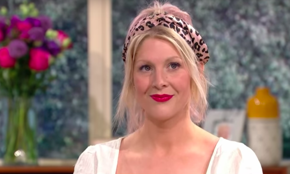 Lottie Daley appears on camera during a segment for ITV's 'This Morning'.