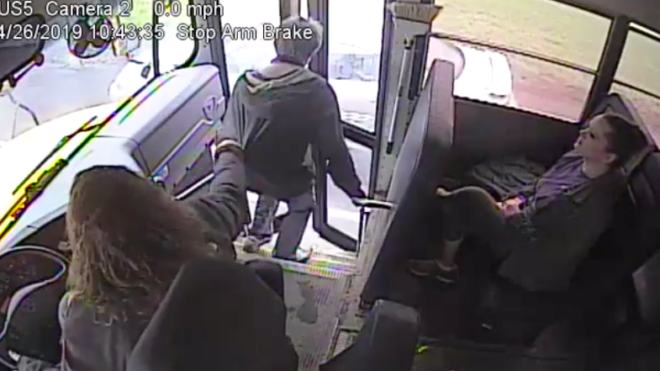Bus Driver Saves Student
