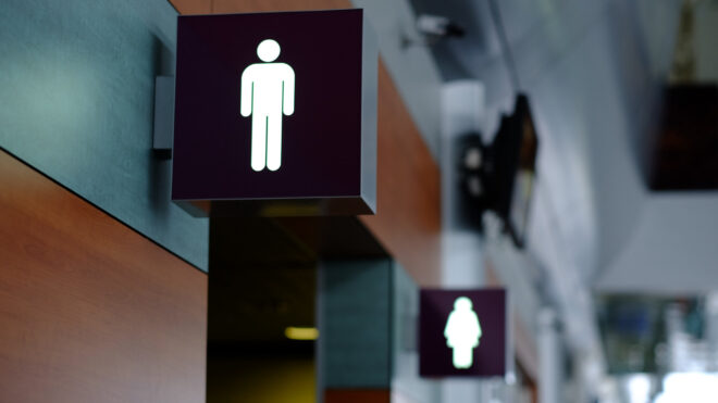 mens restroom sign