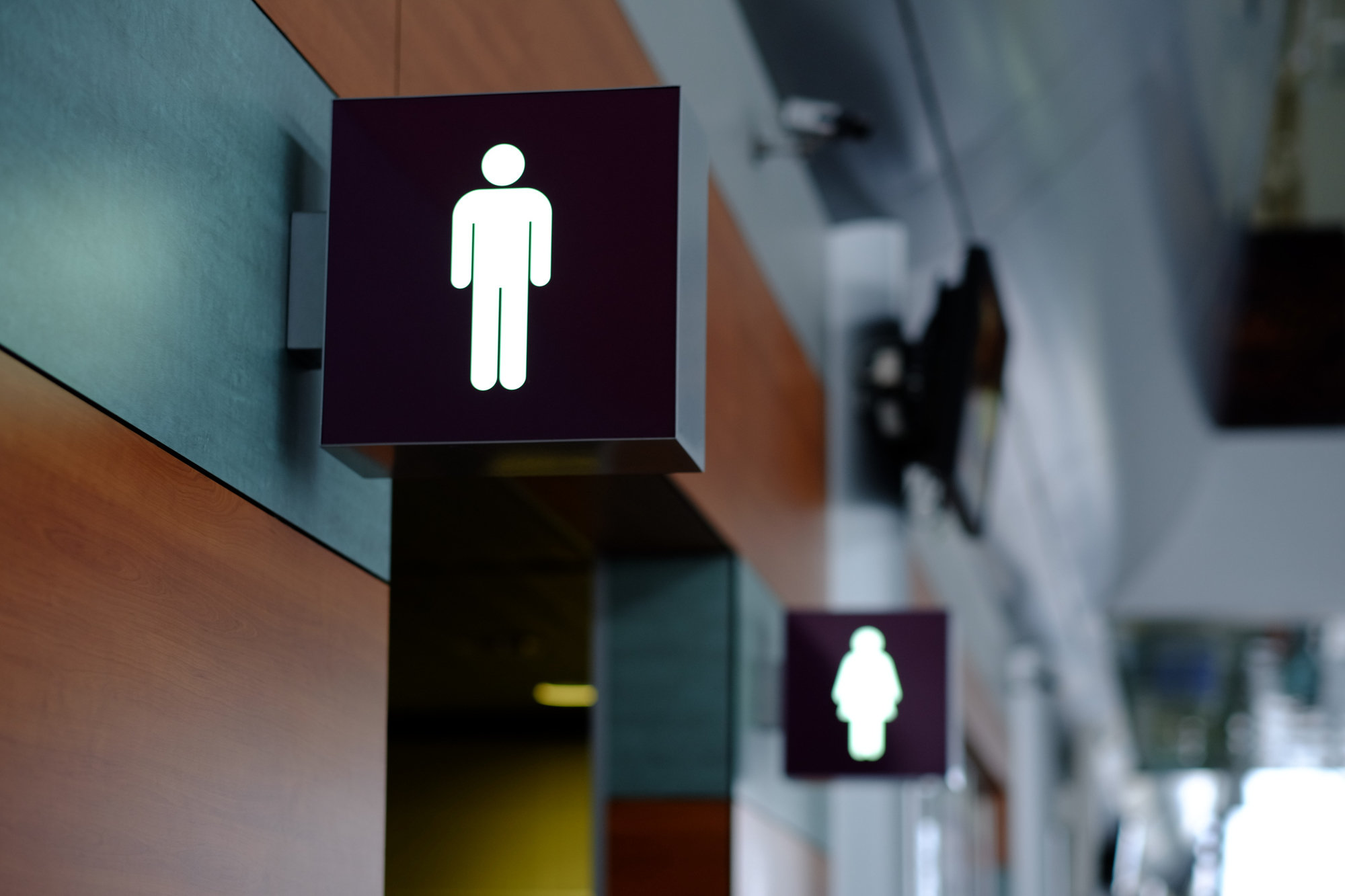 mens restroom sign