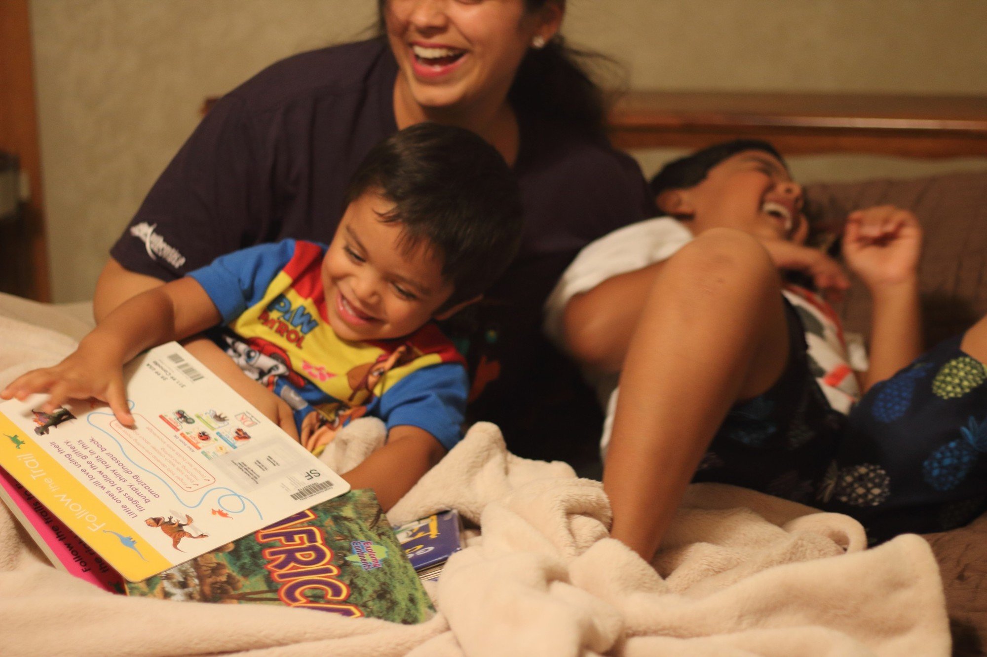 plus size mom with kids