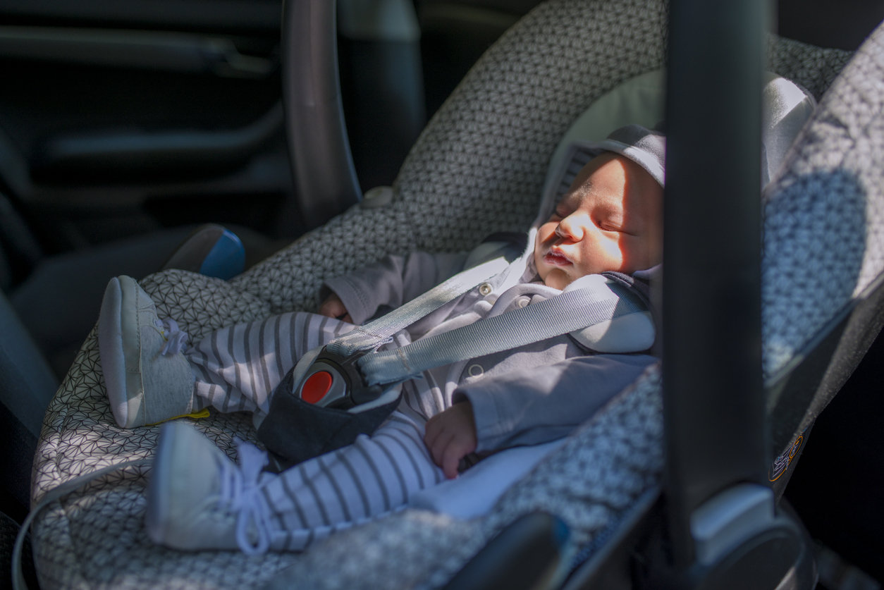 newborn in car seat