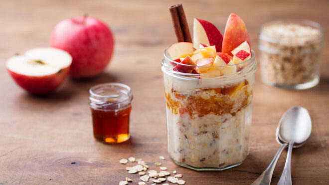 Peach Pie Overnight Oats