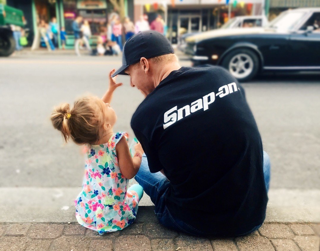 Dad and daughter