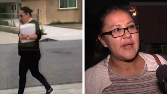 Camera footage of woman suspected of attempted kidnap