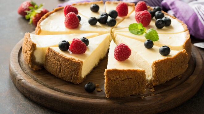Frozen cheesecake