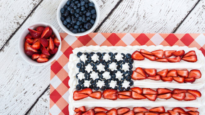Red White and Blue Cake