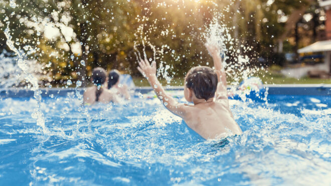 kids in pool