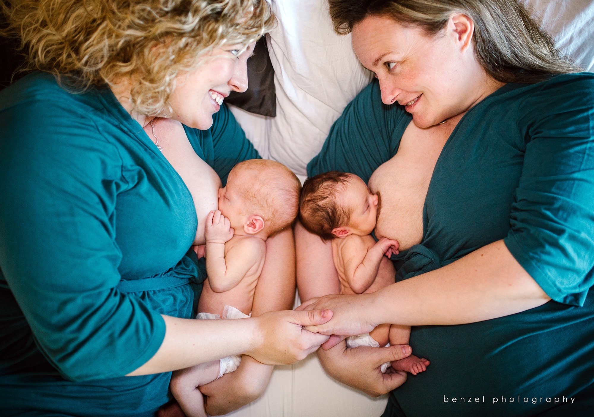 Jaci and Kelly Pfeiffer co-nursing