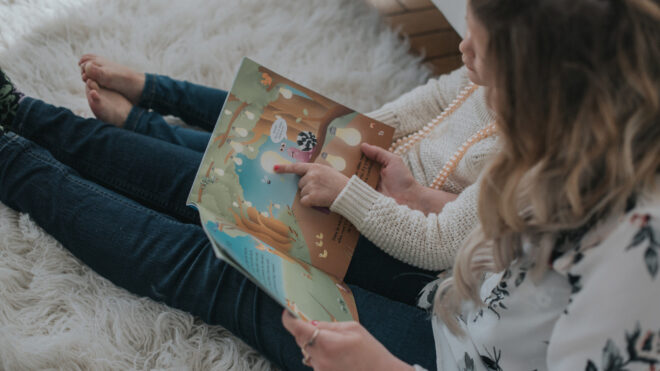 nanny reading a story