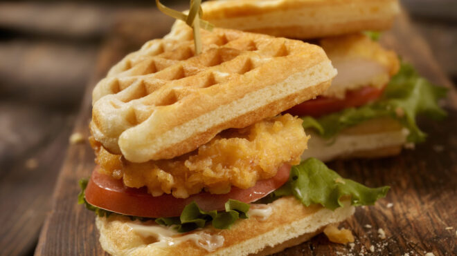 Chicken and waffles