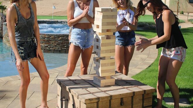 GoSports Giant Wooden Toppling Tower