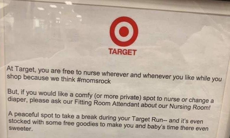 Target breastfeeding message
