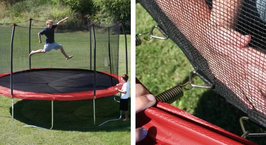 15' Trampoline With Safety Enclosure