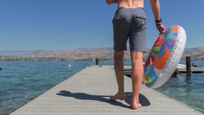 Man on a dock