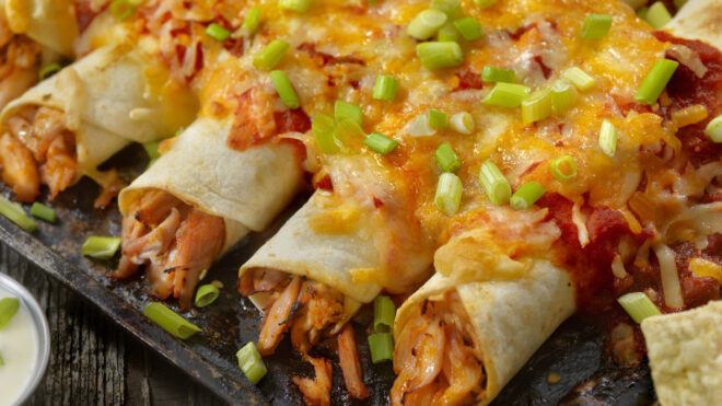 slow cooker chicken enchiladas