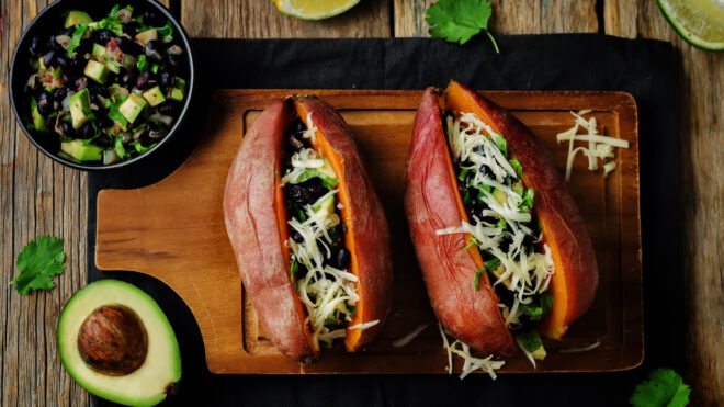stuffed sweet potatoes