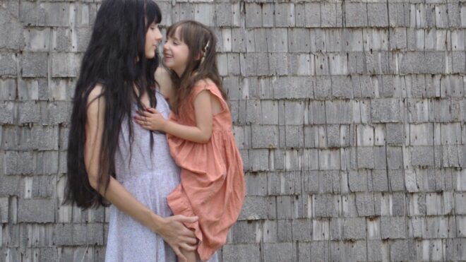 Woman and little girl