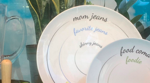 Dinner plates by Pourtions