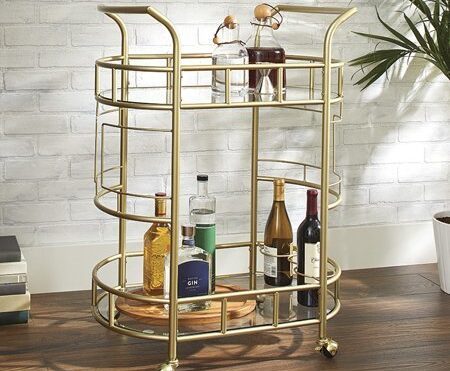 https://www.walmart.com/ip/Better-Homes-Gardens-Fitzgerald-2-Tier-Bar-Cart-Gold/915578843