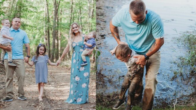 Lincoln Mizzles escapes his parents' clutches and jumps in the lake