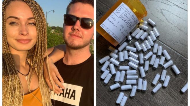 Denisha Bracey and her boyfriend