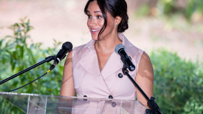 meghan markle microphones speech