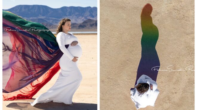 Rainbow baby photoshoot