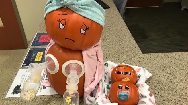 Breast pump pumpkin