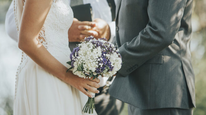 Couple getting married